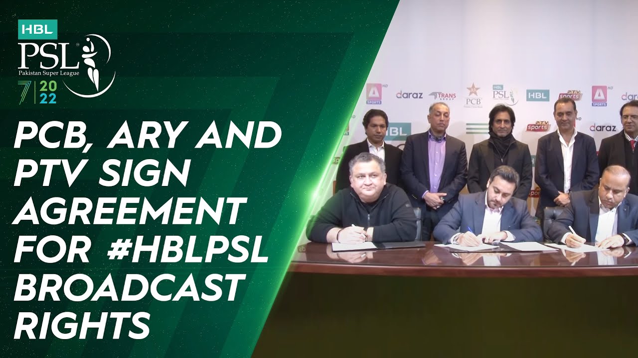 🖊 PCB, ARY and PTV Sign Agreement For #HBLPSL Broadcast Rights HBLPSL 7 