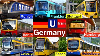 U Bahn, Tram / Commuter train in Germany