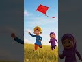 ঘুরি উড়ানোর সুন্দর মূহুর্ত😍 #reels #cartoon #viral #funny #love #animals #animation #anime