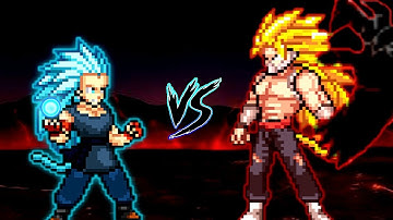 Vegito Unique SSB V5 (New) VS Cumber V4 (all form) in Jump Force Mugen