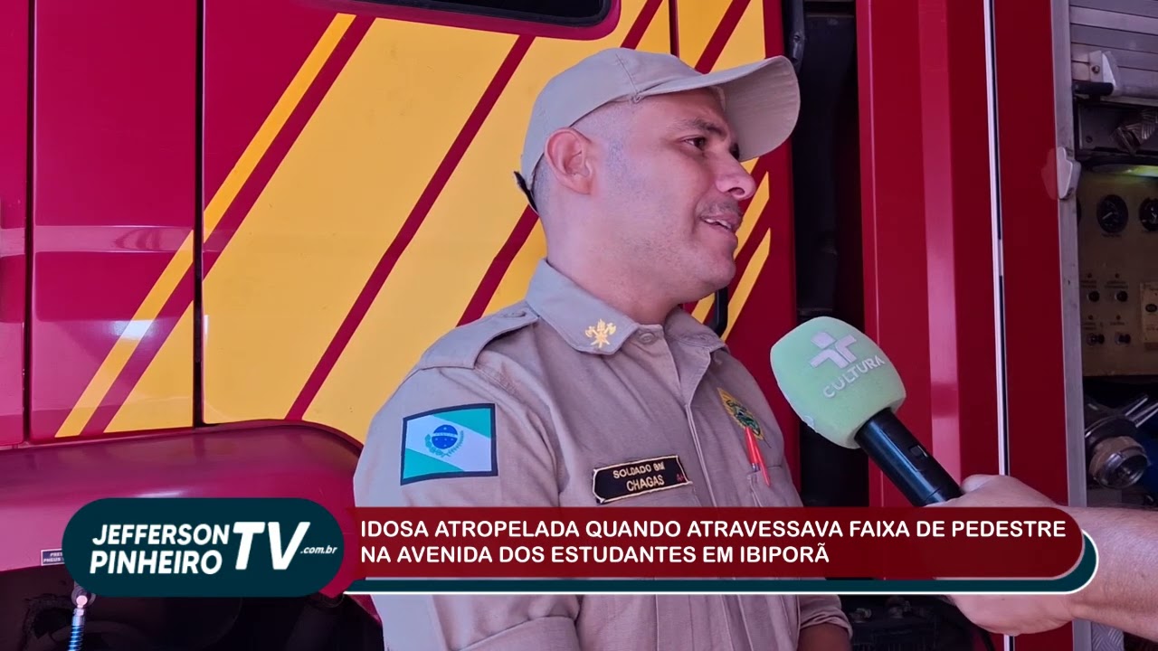 IDOSA FOI ATROPELADA NA AVENIDA DOS ESTUDANTES EM IBIPORÃ