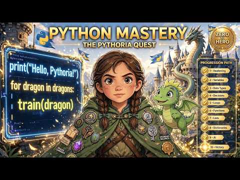 Python for Beginners: The Pythoria Quest – Official Trailer (Free 10‑Part Fantasy Coding Course)