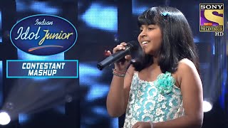 " Barso Re" पे Anjana के Soft Notes से हुई Sunidhi Attract | Indian Idol Junior | Contestant Mashup screenshot 2