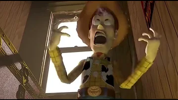 Woody being burned :)