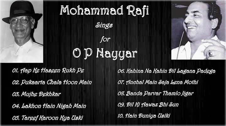 Mohammad Rafi Sings for O P Nayyar || Melodious Solos