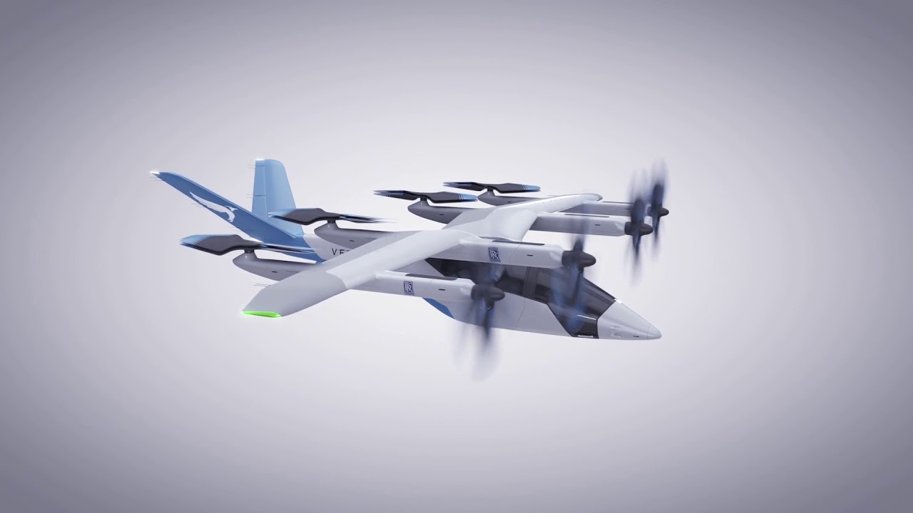 Rolls-Royce eVTOL Urban Air Mobility aircraft - YouTube
