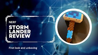 Nerf Minecraft Storm lander Dart Hammer unboxing and review