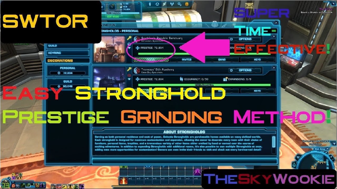 SWTOR Easy Method for Farming Stronghold Prestige (Super Time