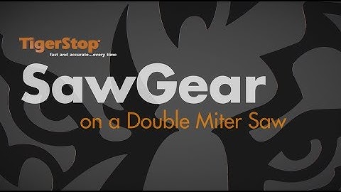 SawGear on a Double Miter Saw