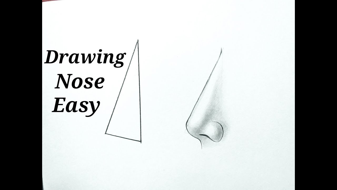 How To Draw Nose Step By Step With Pencil