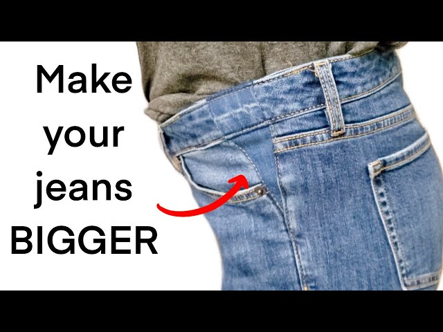 How to Make Jean's Waist Bigger! **barely noticeable!** 