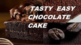 Chocolate cake tasty easy recipe with cocoa. italian recipe. how to
make a at home simple an...