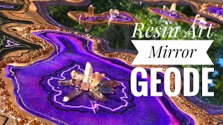 Resin Art Mirror Geode Lesson