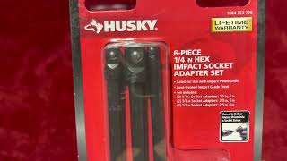 Home Depot Husky Tools. Husky1/4 in. Drive Impact Driver Socket Adapter Set (6-Piece)