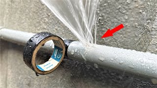 did you know this trick? tips to fix broken pvc pipes without turning off the water