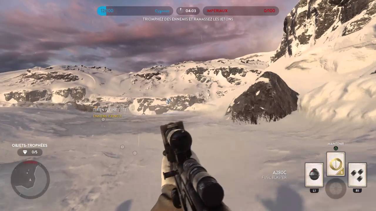 STAR WARS Battlefront - Battle on Hoth \ Master difficulty easy way