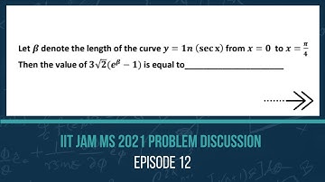 IIT JAM MS 2021 Problem 50 Solution | Integral Calculus | Cheenta