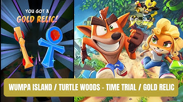 How To Complete Time Trial Challenge - Wumpa Island Turtle Woods | Crash On The Run (Gold Relic)