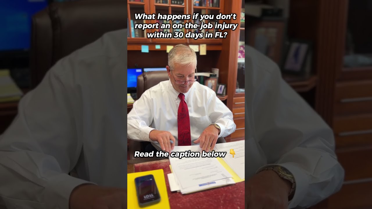 What Happens if You Don't Report an On-the-Job Injury in FL?