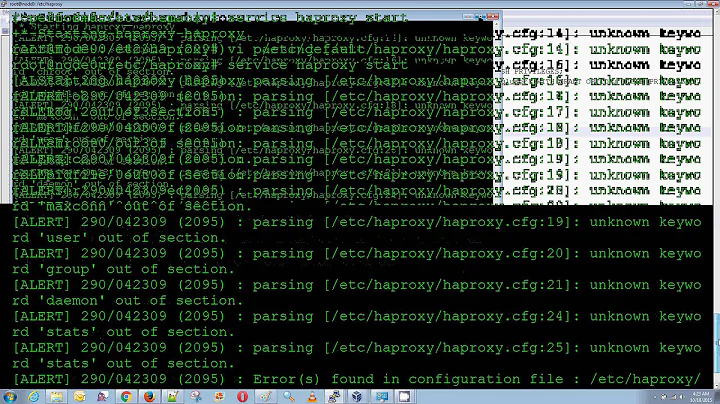 MYSQL HAPROXY LOAD Balancing