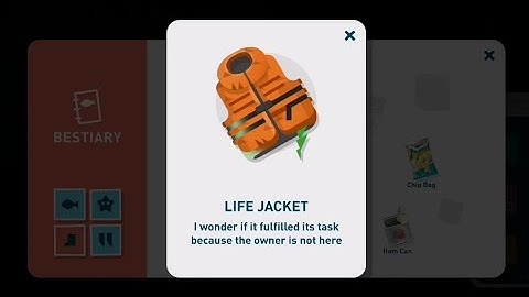 Life Jacket Location Creatures of the deep