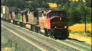 Tehachapi_(1998) BNSF GP60M, C44-9W, C30-7, C44-9W