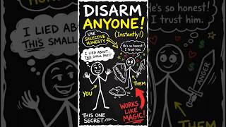 Use Selective Honesty to Disarm #motivation #mindset #psycholgyfacts