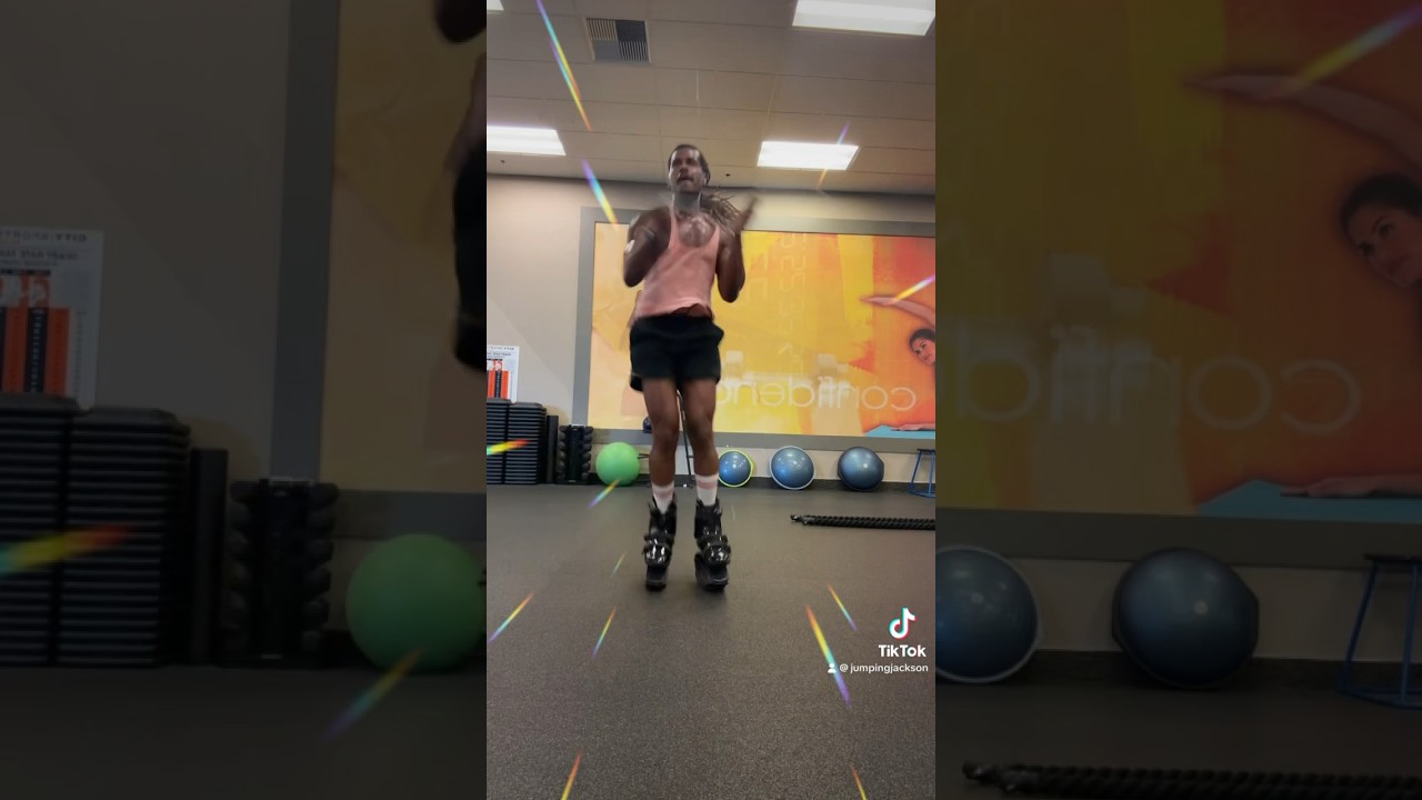 Jumping Jackson's Mastery: Rope Skipping with FitBoots for Ultimate Fitness! 