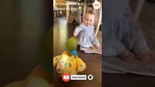 Funny Baby Reaction Her Toys #shorts #funnybaby #cutebaby