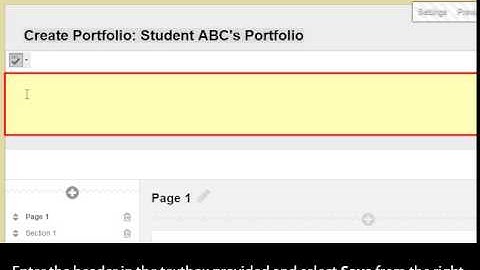 Creating Portfolios in Blackboard