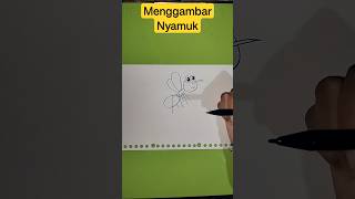 Menggambar Nyamuk #shorts #nyamuk #gambar #drawing #drawingtutorial #tutorial #tutorialgambar