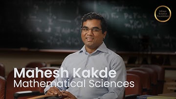 Mahesh Kakde - Infosys Prize Laureate 2022 – Mathematical Sciences