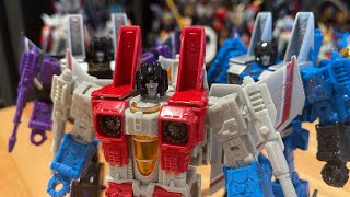 Transformers Earthrise Starscream, Skywarp and Thundercracker Review