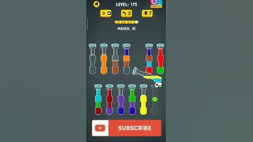 Color water sort 3d game part 33 #colorwatersort3d #gaming #youtubegaming #game #shorts