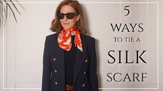 5 ELEGANT Ways To Tie A Square Silk Scarf