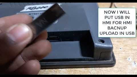 HOW TO UPLOAD BACKUP FROM WEINTEK HMI WITH USB