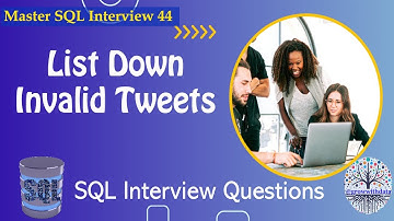 List Down Invalid Tweets | SQL Interview | Data Engineer Interview Question | FAANG Interview