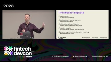 fintech_devcon 2023 | Leveraging real time data in FSIs with Timothy Faulkes