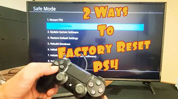 Co je to rychlý reset a úplný reset systému PS4?