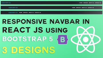 React js Responsive Navbar Using Bootstrap 5 | Simple React js Navbar | Bootstrap 5 Navbar