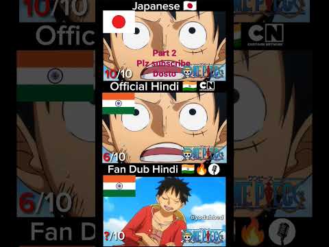 One piece in hindi dubbed cartoon network Review #anime#onepiece