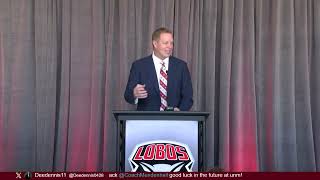 UNM Football: Bronco Mendenhall Introduced as Head Coach