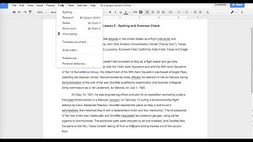 Google Docs Basics v2 - Spelling and Grammar Check