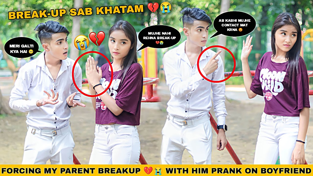 Forcing My Parents Breakup With Him 😨 | Prank On Boyfriend ( Gone Emotional 😭 ) | Justin Romio