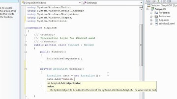 Collection Data Binding in WPF ListBox