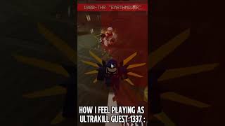 How i feel playing as Ultrakill Guest 1337 : #forsaken #roblox #forsakenroblox #ultrakill