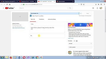 youtube: How Select files to upload Or drag and drop video files in Youtube