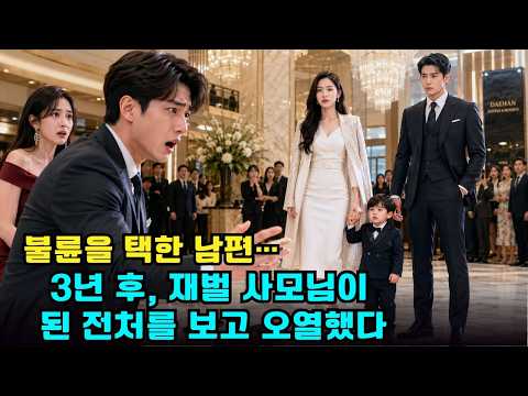 출산을 앞둔 아내를 버리고 불륜을 택한 남편… 3년 후, 재벌 회장 부인이 된 전처와 자신을 꼭 닮은 아이를 보고 무너졌다
