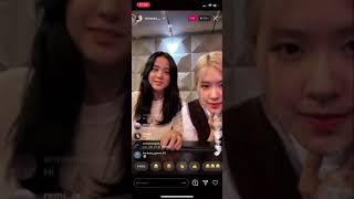 Blackpink Jisoo & Rose Saying Merry Christmas Jisoos Live