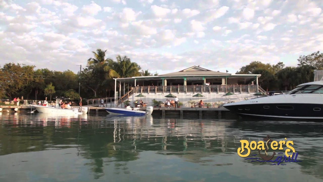 boater's grill restaurant, key biscayne - youtube